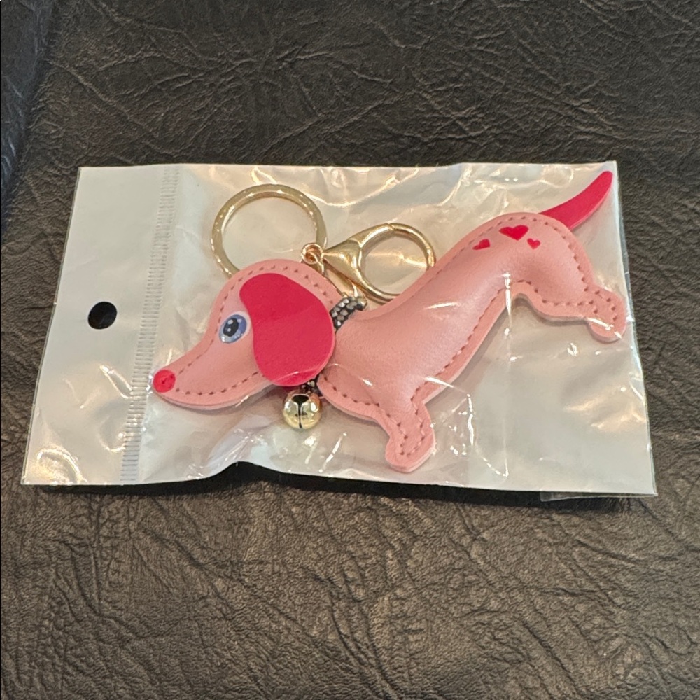 Dachshund Dog Keychain Bag Charm, NEW - Picture 2 of 5